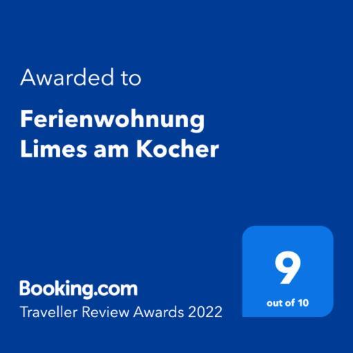 Ferienwohnung Limes Am Kocher Huttlingen Exteriör bild